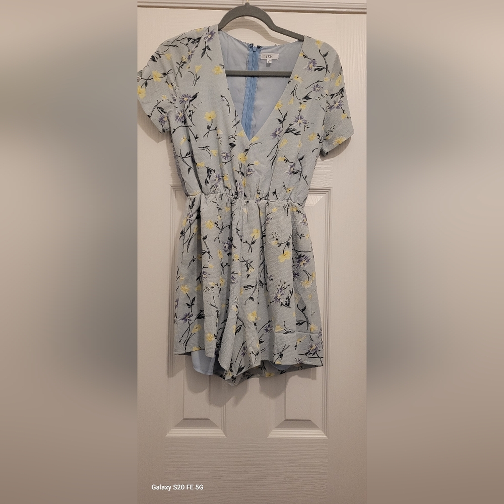Floral Blue Jumpsuit